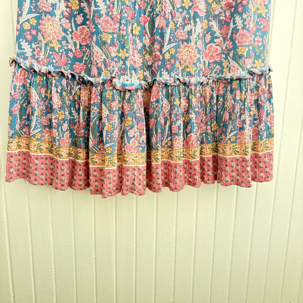 Rachel Zoe Tiered Ruffle Floral Midi Skirt - Picture 4 of 8